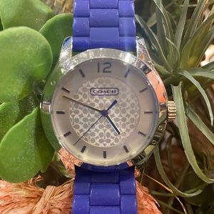 COACH Royal Blue Silicone Band Watch